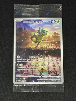 Teal Mask Ogerpon 123 Pokemon TCG: Twilight Masquerade Black Star Promo (Sealed) - Image 1