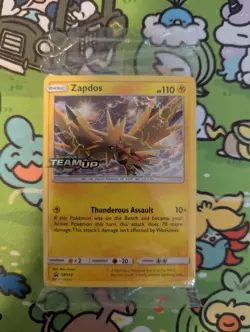 Pokemon SEALED Zapdos SM159 Team Up Prerelease Promo Pack!! - Image 1