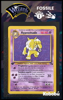 Carte Pokemon Hypnomade 23/62 Edition 1 Ed 1 Fossile Wizards 1 - Image 1