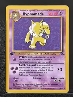 Carte Pokemon Hypnomade 23/62 Edition 1 Ed 1 Fossile Wizards 1 - Image 2