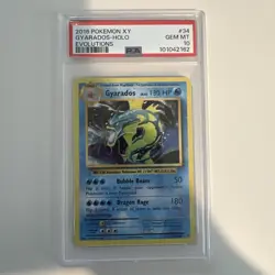 POKEMON PSA 10 GEM MINT 2016 XY EVOLUTIONS GYARADOS 34/108 HOLO RARE - Image 1