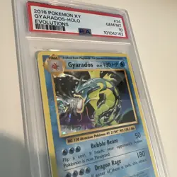 POKEMON PSA 10 GEM MINT 2016 XY EVOLUTIONS GYARADOS 34/108 HOLO RARE - Image 3