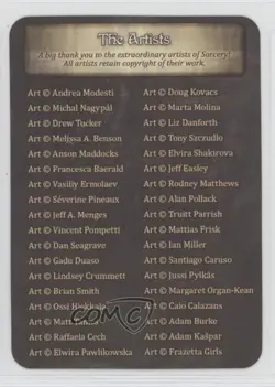 2023 Sorcery: Contested Realm - Alpha Artist List Card 3f0 - Image 1