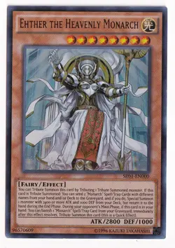 YuGiOh SR01-EN000 Ehther the Heavenly Monarch - Ultra Rare - Image 1