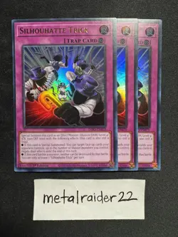 Yugioh 3x Silhouhatte Trick INFO-EN079 Ultra Rare Near Mint 1st Edition - Image 1