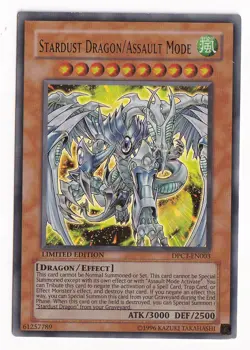 YUGIOH STARDUST DRAGON/ASSAULT MODE DPCT-EN003 ULTRA LIGHT PLAYED - Image 1