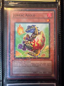 Yugioh! Jurrac Aeolo - DT04-EN027 - Parallel Rare - Duel Terminal Near Mint - Image 1