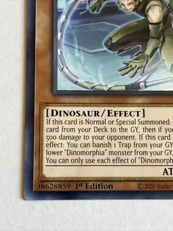 1st Edition Dinomorphia Diplos BACH-EN010 Battle of Chaos Yugioh Regular Common - Image 5