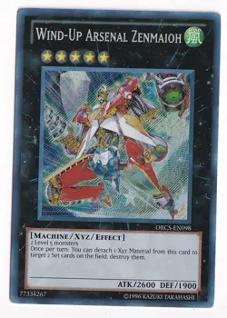Wind-Up Arsenal Zenmaioh Secret Rare ORCS-EN098 Unlimited Near Mint Yugioh - Image 1