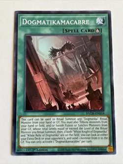 1st Edition Dogmatikamacabre BACH-EN054 Battle of Chaos Yugioh Regular Common - Image 1