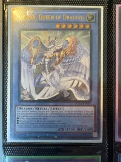 Yugioh Saffira, Queen of Dragons DUEA-EN050 Ultimate Rare Unlimited Edition NM - Image 1