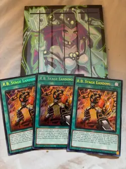 Yugioh 3x R.B. Stage Landing DUAD-EN096 Duelist's Advance 1st Edition Near Mint - Image 1