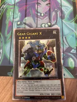 Yugioh 1x Gear Gigant X Quarter Century Secret Rare RA04-EN188 Near Mint 1st Ed - Image 1