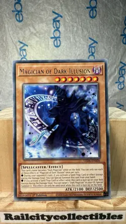 Yugioh! LP Magician of Dark Illusion - LED6-EN006 - Rare - 1st Edition - Image 1