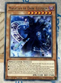 Yugioh! LP Magician of Dark Illusion - LED6-EN006 - Rare - 1st Edition - Image 2