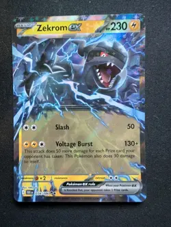 Pokemon Scarlet & Violet Black Bolt Zekrom Ex 34/86 NM - Image 1