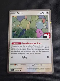 Pokemon TCG - S&V 151 Ditto 132/165 Play! Prize Pack Series 6 Promo Card - Image 1