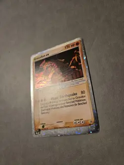 Groudon EX 002 Nintendo Black Star Promo Pokemon Card 2003, 1/2 SWIRL. NM - Image 2