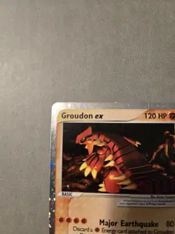 Groudon EX 002 Nintendo Black Star Promo Pokemon Card 2003, 1/2 SWIRL. NM - Image 3