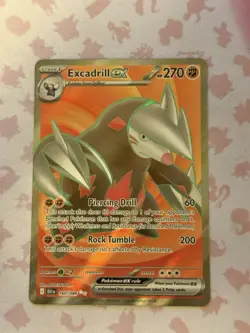Pokemon Card Excadrill 160/086 Full Art Ultra Rare White Flare Black Bolt NM/M - Image 1