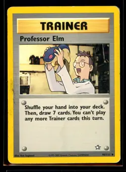 2000 Neo - Genesis Professor Elm #96 Non Holo Pokemon Card - Image 1