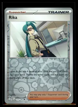 2023 Scarlet & Violet Series - Paradox Rift Rika #172 Reverse Holo Pokemon Card - Image 1