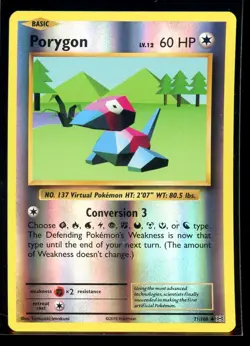 2016 XY - Evolutions Porygon #71 Reverse Holo Pokemon Card - Image 1