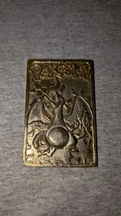 23K Gold Plated CHARIZARD Trading Card 1999 Burger King Pokemon With PokeBall - Image 2