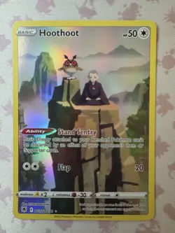 Hoothoot & Sage TG12/TG30 Astral Radiance NM Ultra Rare Pokemon Card - Image 2