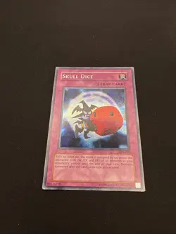 Skull Dice Yu-Gi-Oh Promo Card EDS-003 Prismatic Secret Rare Moderate Played MP - Image 1