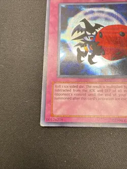 Skull Dice Yu-Gi-Oh Promo Card EDS-003 Prismatic Secret Rare Moderate Played MP - Image 3