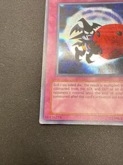 Skull Dice Yu-Gi-Oh Promo Card EDS-003 Prismatic Secret Rare Moderate Played MP - Image 4