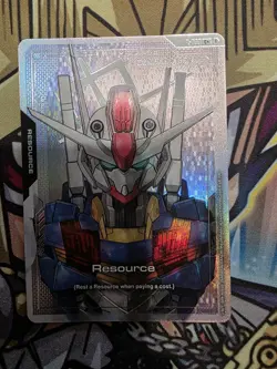 Gundam Aerial C+ Foil Resource Gundam Card Game TCG - Image 1