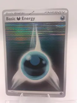 Pokemon Black Bolt 023 Basic Dark Energy Foil Holo NEW SET Card - Image 1