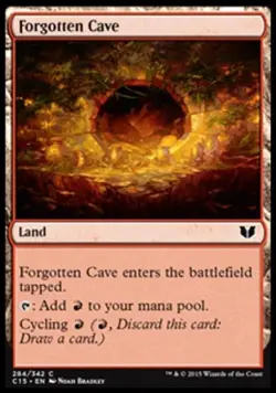 Forgotten Cave - Medium Play MTG Commander 2015 - Image 1
