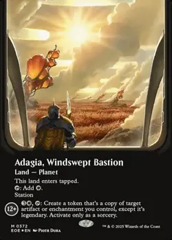 Adagia, Windswept Bastion - Galaxy Foil Extended Art Showcase EOE NM MTG - Image 1