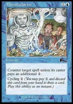 Miscalculation - Medium Play MTG Urza's Legacy - Image 1