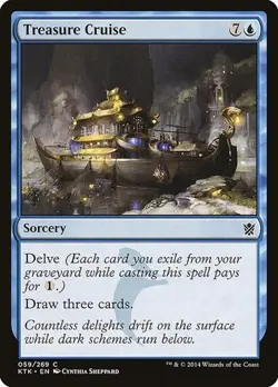Treasure Cruise - Foil Khans of Tarkir MP MTG - Image 1