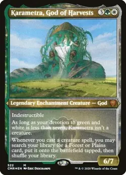 Karametra, God of Harvests - Foil Etched Commander Legends NM MTG - Image 1