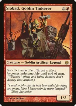Slobad, Goblin Tinkerer - Foil Darksteel MP MTG - Image 1