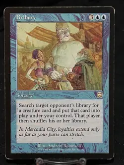 Magic the Gathering Bribery Mercadian Masques Regular ~MP/HP~ MTG - Image 1
