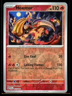 2024 Scarlet & Violet Series - Temporal Forces Heatmor #31 Reverse Holo Pokemon - Image 1