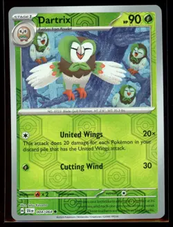 2024 Scarlet & Violet Series - Shrouded Fable Dartrix #4 Reverse Holo Pokemon - Image 1