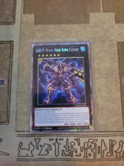 YUGIOH D/D/D WAVE HIGH KING CAESAR RA04-EN290 PLATINUM RARE 1ST ED NM - Image 1