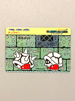 Bony Beetle - Super Mario World - Nintendo Topsun Top Card Japanese - Image 1
