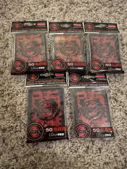 Chaotic Card Sleeves 250x Total Ultra Pro Standard Size 5x Sealed Packs - Image 1