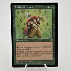 MTG Hall of Gemstone Mirage Green Rare Magic the Gathering Card NM - Image 1