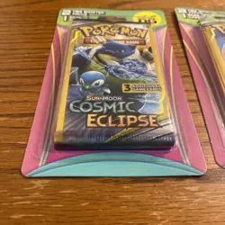 Pokemon Cosmic Eclipse 3 card mini Booster 2 Pack LOT Blastoise & Togepi SEALED - Image 5