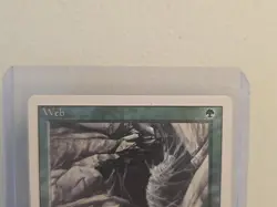 Web Unlimited NM Green Rare MAGIC THE GATHERING MTG CARD - Image 2