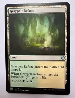 Graypelt Refuge MTG Magic the Gathering Card NM Near Mint Starter Commander SCD - Image 1